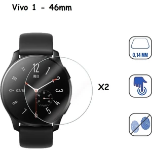 Vivo Watch 46MM Uyumlu (2 Adet) Ekran Koruyucu Nano Jelatin