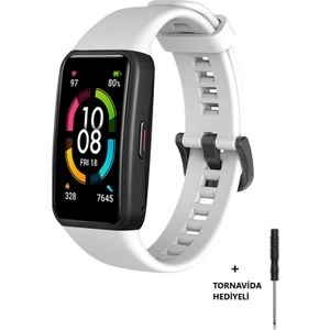 Huawei Band 6 ve Honor Band 6 Uyumlu Soft Silikon Kordon Kayış