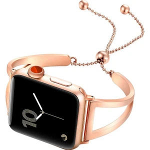 Apple Watch 42/44/45MM Bilezik Metal Premium Kordon Kayış Bileklik Kordon