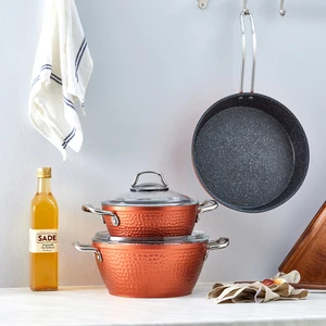 Ürgüp Biogranit 7 Parça Tencere Seti Copper