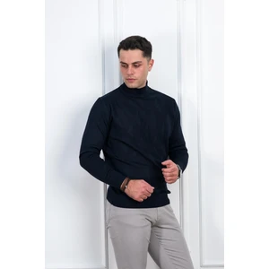 Woolen World Yarım Balıkçı Regular Fit Desenli Erkek Kazak