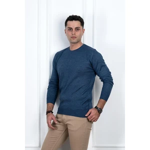 Woolen World Sıfır Yaka Regular Fit Desenli Erkek Kazak