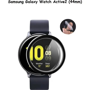 Samsung Galaxy Watch Active2 (44MM), 3D Tam Kaplayan ( Yüksek Kalite ) Kırılmaz Nano Ekran Koruyucu