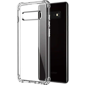 Aqua Aksesuar Samsung Galaxy S10 Plus Köşe Korumalı Şeffaf Darbe Emici Telefon Kılıfı