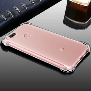 Aqua Aksesuar Xiaomi Mi 5x Köşe Korumalı Şeffaf Darbe Emici Telefon Kılıfı