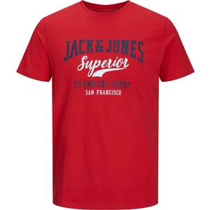 Jack & Jones Jjelogo Tee Ss O-Neck 2 Col AW22 Sn True Red