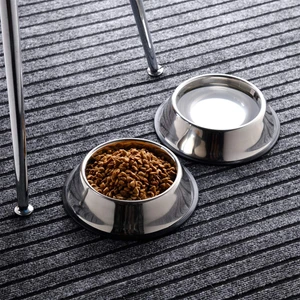 2 Adet Metal Kedi ve Köpek Mama Su Kabı 22 cm