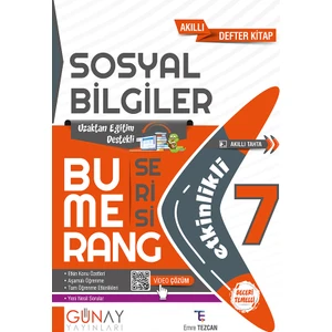 Günay Yayınları Gün&Ay Yayınları 7. Sınıf Bumerang Etkinlikli Sosyal Bilgiler