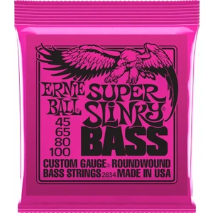 Ernie Ball P02834 Super Slinky Nickel 45-100 (4 Telli) Bas Gitar Teli