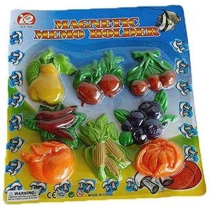 3D Meyve Magnet Buzdolabı Süsü 8 Parça