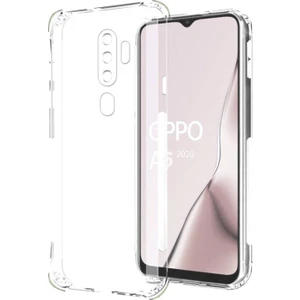 Kzy Oppo A5 2020 Kapak Kamera Korumalı Antişok Airbag Köşe Korumalı Silikon Şeffaf Kılıf