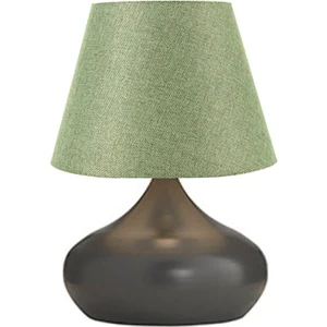 Lina Yeşil Şapka Masa Lambası Tekli Metal Abajur