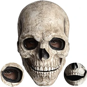 Halloween Cadılar Bayramı Kostümü Parti Korkunç Kafatası Maskesi Hareketli Ağız (Yurt Dışından)