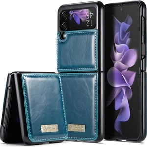 Samsung Galaxy Z Flip 3 5g Için Pu Deri Kapak Tam Koruma Flip Cüzdan Kart Yuvaları Stand Kılıfı (Yurt Dışından)