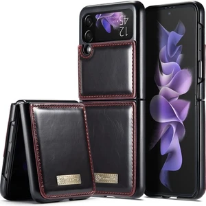 Samsung Galaxy Z Flip 3 5g Için Pu Deri Kapak Tam Koruma Flip Cüzdan Kart Yuvaları Stand Kılıfı (Yurt Dışından)
