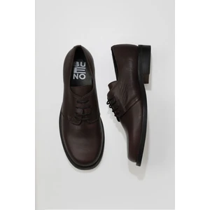 Bueno Shoes Kahverengi Deri Kadın Klasik Ayakkabı