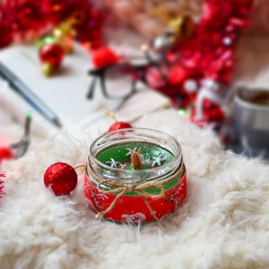 Trend Mum Christmas Yeni Yıl Dekoratif Parfüm Kokulu Mum  Yılbaşı Mumu 300GR  Yılbaşı Hediyesi