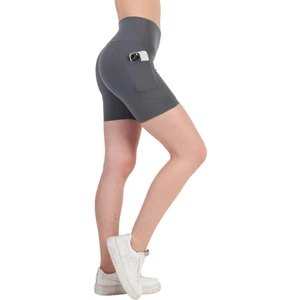 Ultra Yumuşak Yüksek Bel 3 Cepli Toparlayıcı Push Up Iç Göstermez Egzersiz Yoga Kadın Şortu