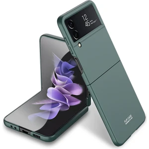 Samsung Galaxy Z Flip 4 İçin Gkk Ultra-Ince Tam Kapsamlı Telefon Kılıfı - Koyu Yeşil (Yurt Dışından)