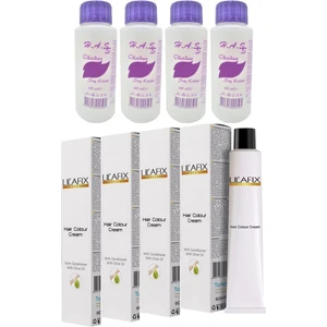 Oksidan 60 Ml.+Lilafix Saç Boyası 60 Ml. (4'er Adet)