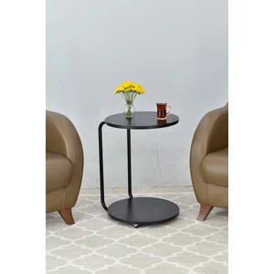 Emr Tekerlekli Yuvarlak C Sehpa