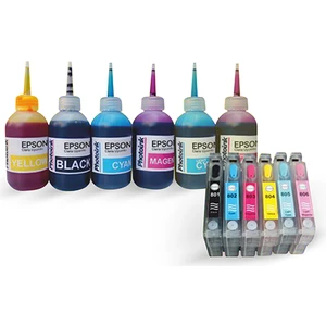 Epson T0801-T0806 Uyumlu Dolan Kartuş Seti - Dolu Claria Mürekkepli - P50/ PX650/ PX660/ PX700/ PX720/ PX800/ PX810/ PX830/ R265/ R285/ R360/ RX560/ RX585/ RX685