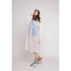 Kalın Yağmurluk Büyük Boy Beyaz