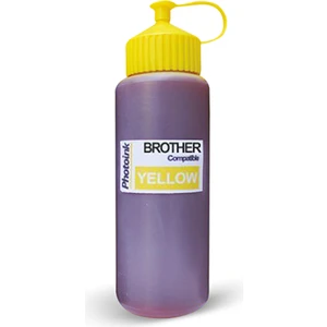 Brother Yazıcılar Için Uyumlu 500 ml Sarı Mürekkep (Photoınk Akıllı Mürekkep) - T300/T310/T500/T510/T800/T810/T910