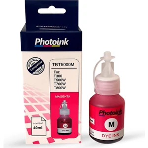 Brother Bt 5000M Uyumlu 40 ml Kırmızı Photoınk Plus Mürekkep - T300/T310/T500/T510/T800/T810/T910