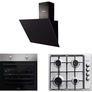 Kumtel Inox - Siyah Ankastre Set