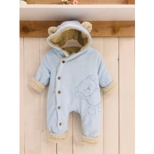 Mother Wings Içi Tüylü Ayıcıklı Pofuduk Bebek Tulumu Soft Hello Bear