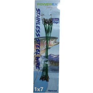 20CM. 10'lu Paket Klipsli Bilyeli Fırdöndülü Turna Çinekop Çelik Teli