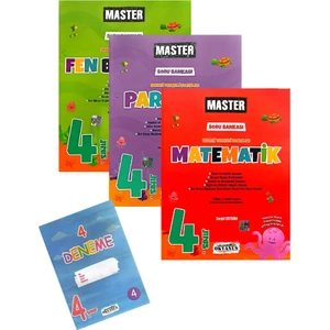 Okyanus Yayınları 4. Sınıf Master Matematik+Fen Bilgisi+Paragraf Soru Bankası-Yeni-(Okyanus Yayınları Denemeli)