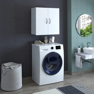 Roomart Cu2 Çok Amaçlı Çamaşır Makinesi Üst Banyo Dolabı - Beyaz