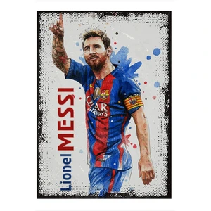 Lionel Messi Futbol Hediyelik Ahşap Tablo