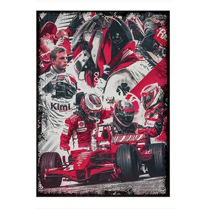 Kimi Raikkonen Formula 1 Hediyelik Ahşap Tablo