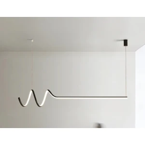 Teknoloji / Minimal / Sarkıt Avize / 120 cm / Antrasit Kasa / 3 Renk Işık