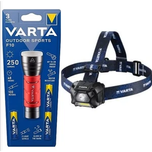 17627 Outdoor Sports LED El Fener + VARTA18648 LED Sensör Kafa Feneri Aydos