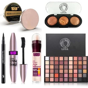 54'Lü Far Paleti + Agerewind Kapatıcı + Sensational Rimel + Pen Eyeliner + 3'Lü Allık + Lua Fondöten