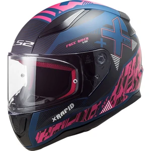 Ls2 Rapıd Xtreet Mat Mavi-Mor Kask