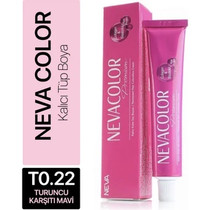 Color Tüp Saç Boyası T0.22 Turuncu Karşıtı Mavi 50 ml