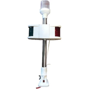 Işıklı Kombine Bayrak Direği 40 cm # Tekne, Yat ,bot, Marin