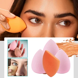 Kabak Makyaj Süngeri 3 Adet Yumurta Sünger Fondöten Süngeri Kapatıcı