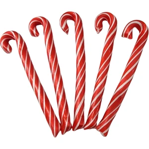 Yılbaşı Baston Şeker 10 Adet Kırmızı Beyaz