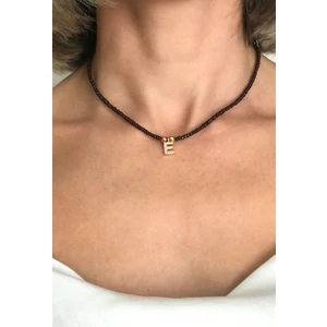 Sose Moda E Harfli Boncuk Kolye