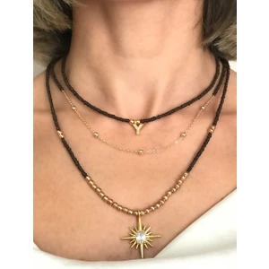 Sose Moda Y Harfli 3'lü Set Boncuk Kolye