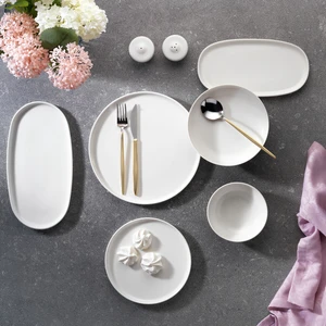 Lilya Yemek Takımı 55 Parça -Beyaz