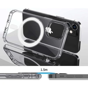 Apple iPhone 14 Promax Magsafe Kılıf Wireless Şarj Özellikli Şeffaf