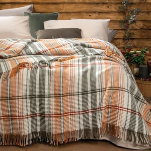 Bedding Belissa Çift Kişilik Pamuk Battaniye - Yeşil