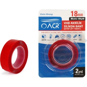 Acr Şeffaf Çift Taraflı Vhb Akrilik Silikon Bant Güvenal
